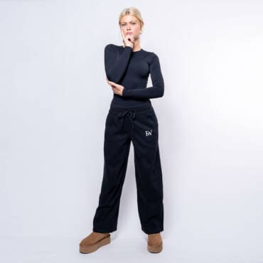 Women’s Cozy Straight Leg Pants Timber Black