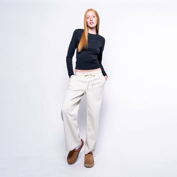 Women’s Cozy Straight Leg Pants Snow Beige