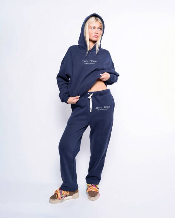 Forever Cozy Straight Leg Fleece Pants Twilight